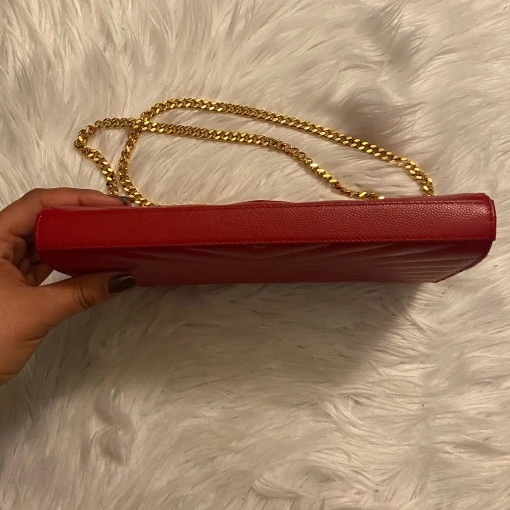YSL Saint Laurent Monogram Chain Wallet - Picture 6 of 9